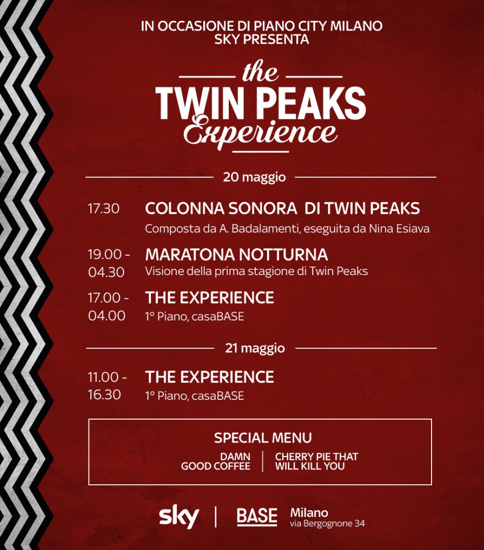 Le Serie Tv di Sky si possono ascoltare - evento speciale dedicato a Twin Peaks.