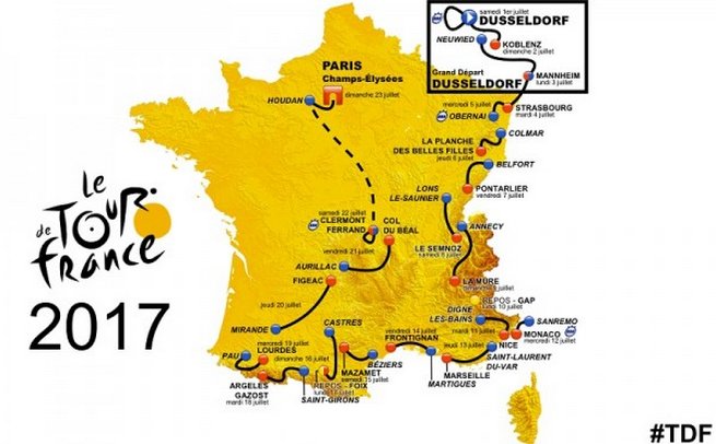 Tour de France 2017 : dirette quotidiane in HD su Rai Sport e Eurosport (Sky e Premium)