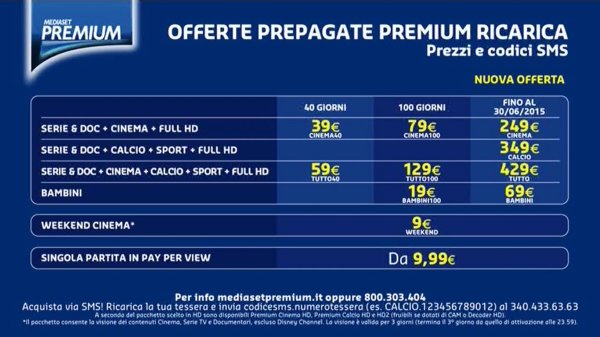 Infinity entra nell'offerta commerciale di Mediaset Premium