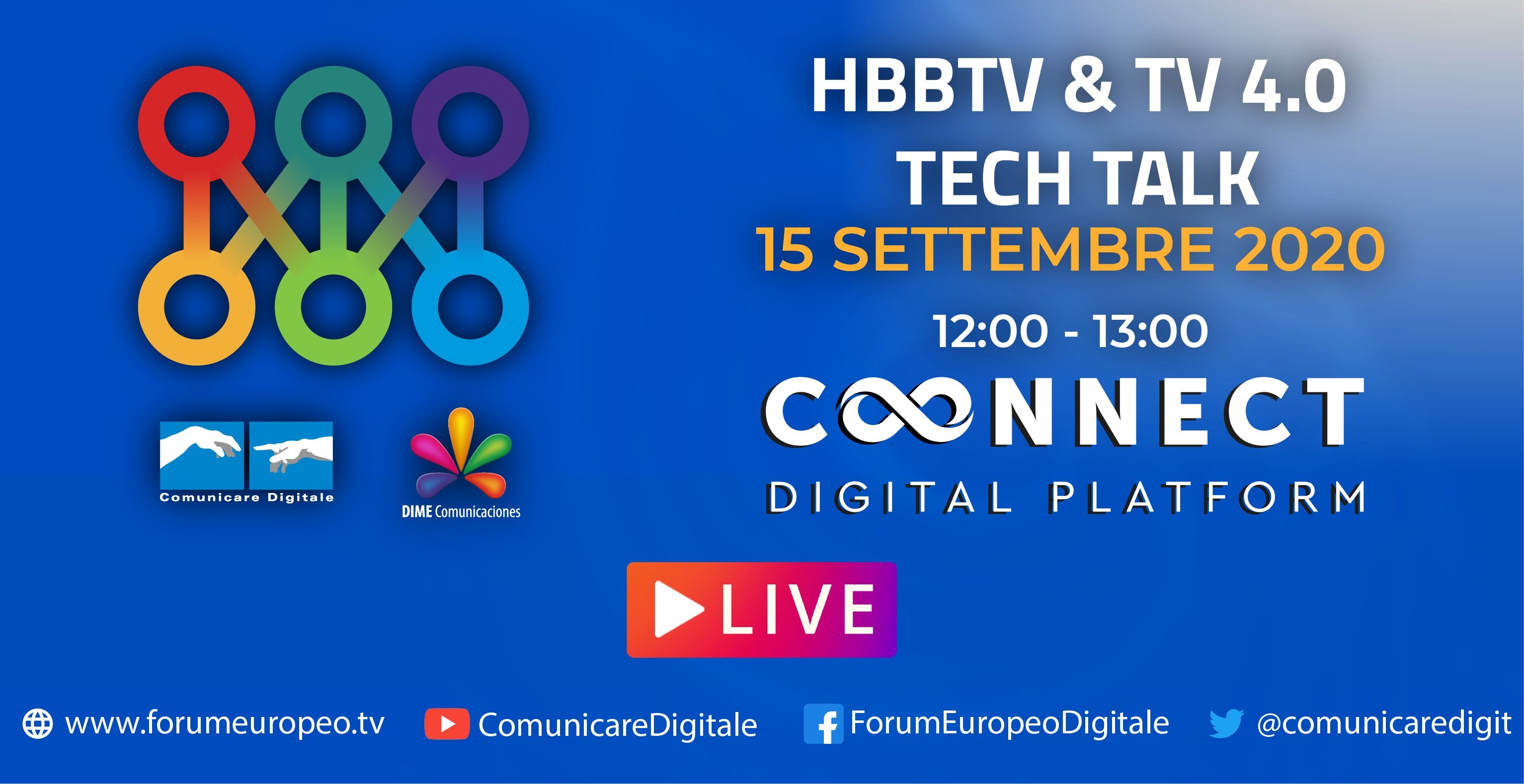 Foto - LIVE | HbbTv & Tv 4.0 Tech Talk 2020. Diretta streaming ore 12 su Digital-News.it