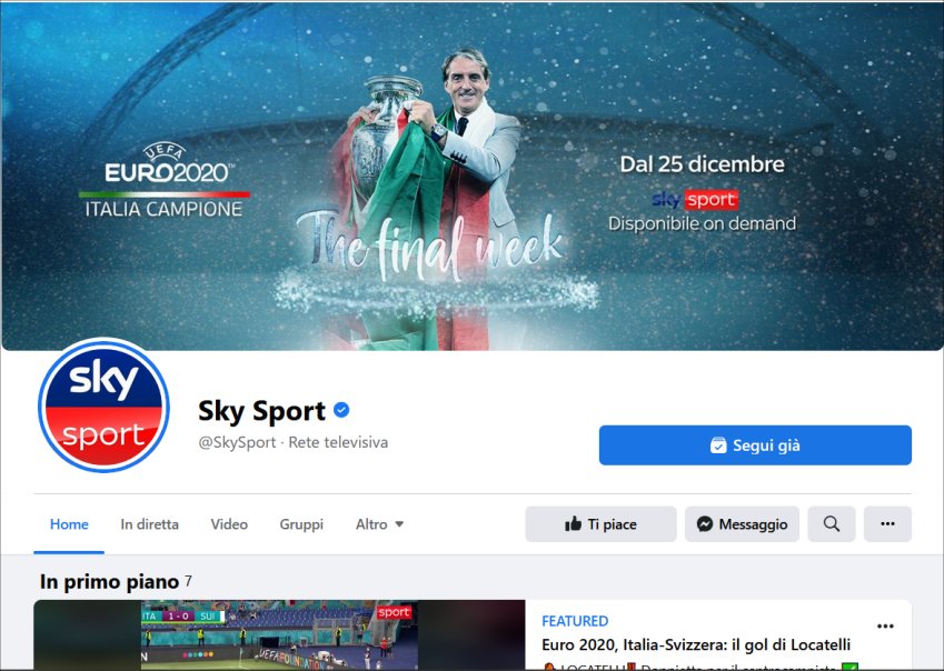 Foto - Vola la Social Tv, al top Sky Sport con oltre 433 mln di interazioni totali 