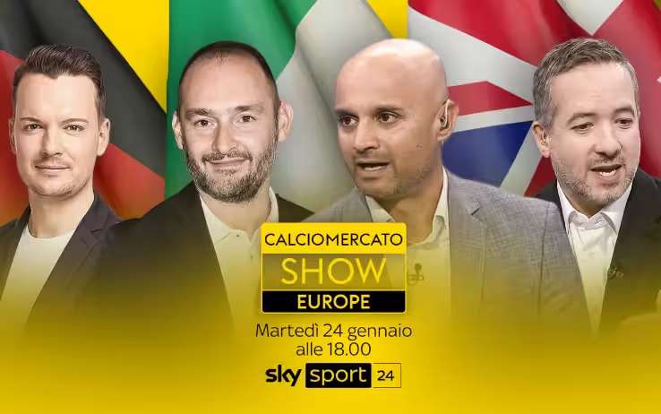 Foto - Calciomercato Show Europe, su Sky Sport in diretta simulcast europea