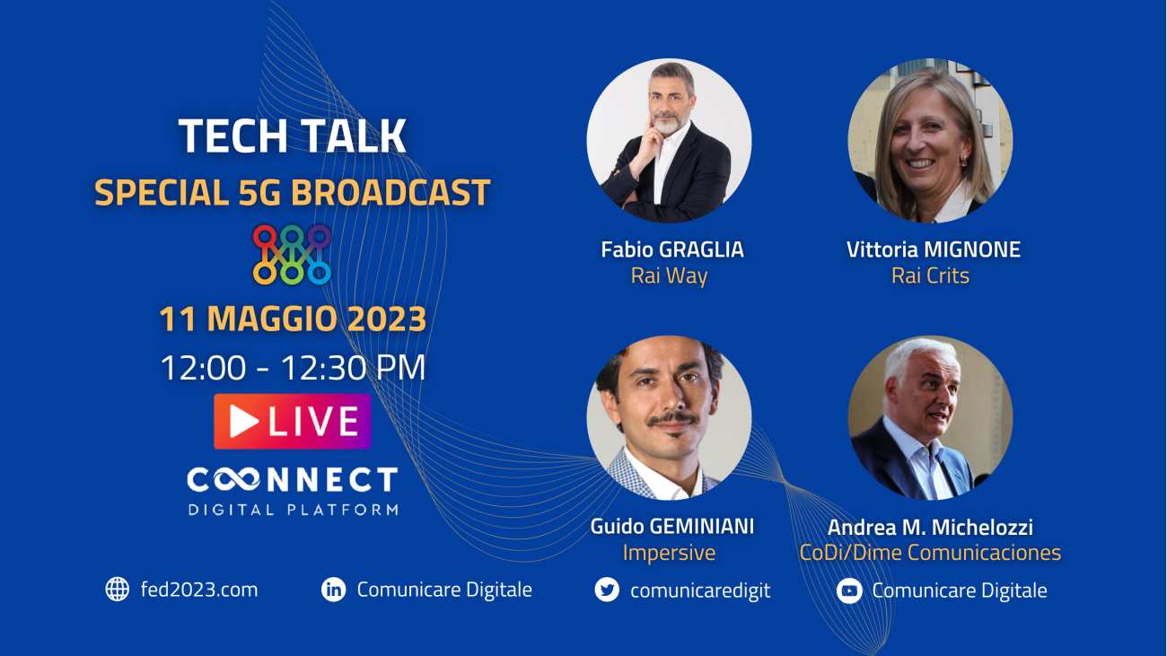 Foto - Tech Talk, Speciale 5G Broadcast | Diretta streaming Digital-News.it