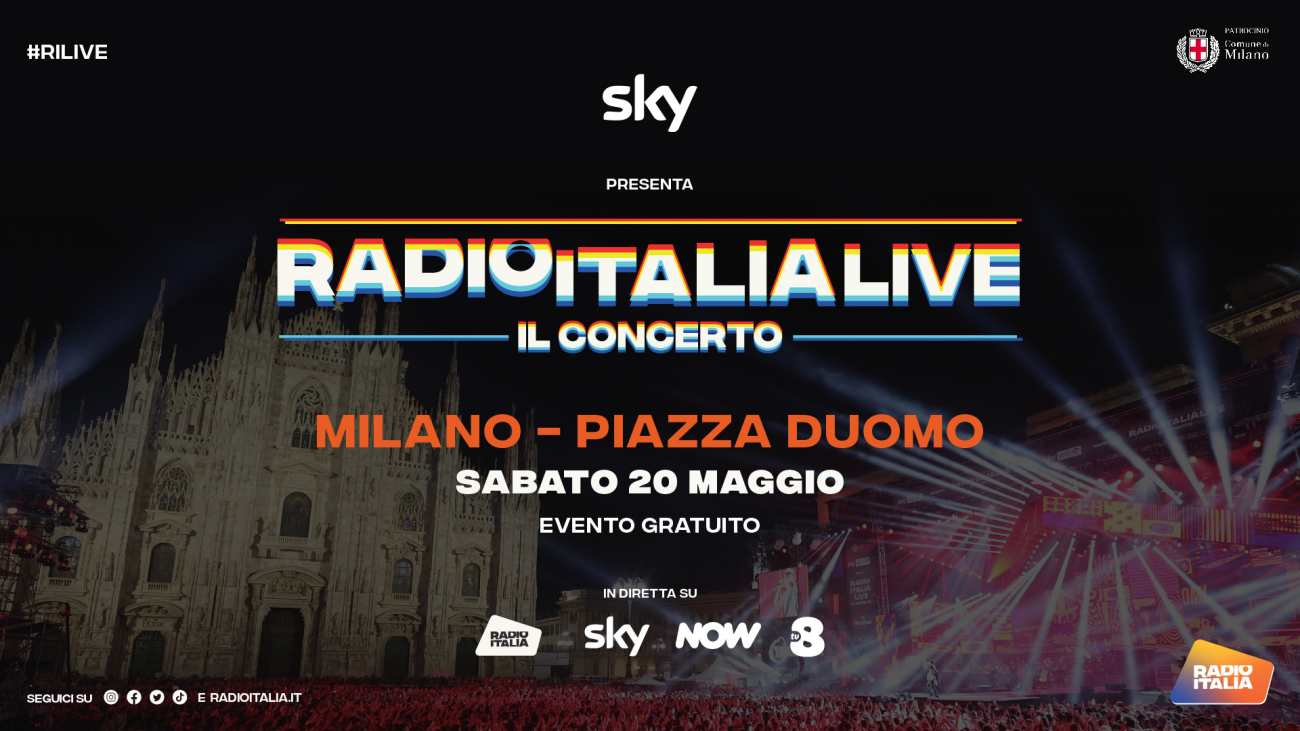 Foto - &laquo;Radio Italia Live - Il Concerto 2023&raquo; in piazza Duomo a Milano (diretta Sky Uno, TV8, NOW)