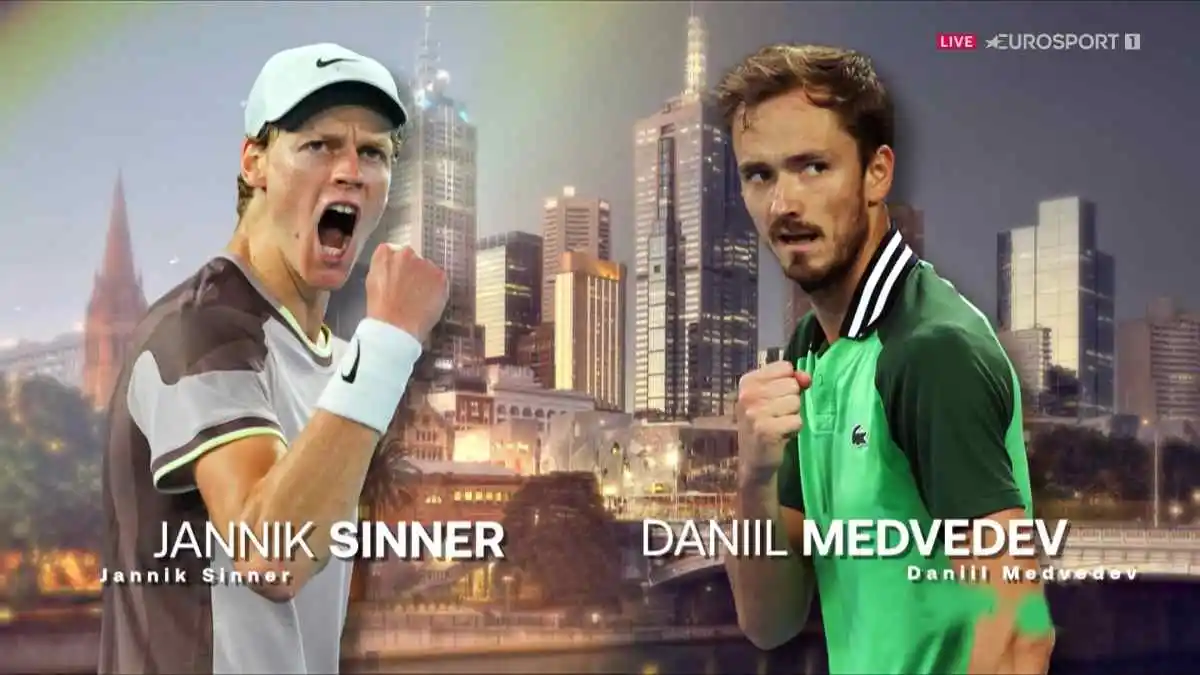 Foto - Record di Ascolti Eurosport con Storica Finale Sinner-Medvedev, Australian Open 2024