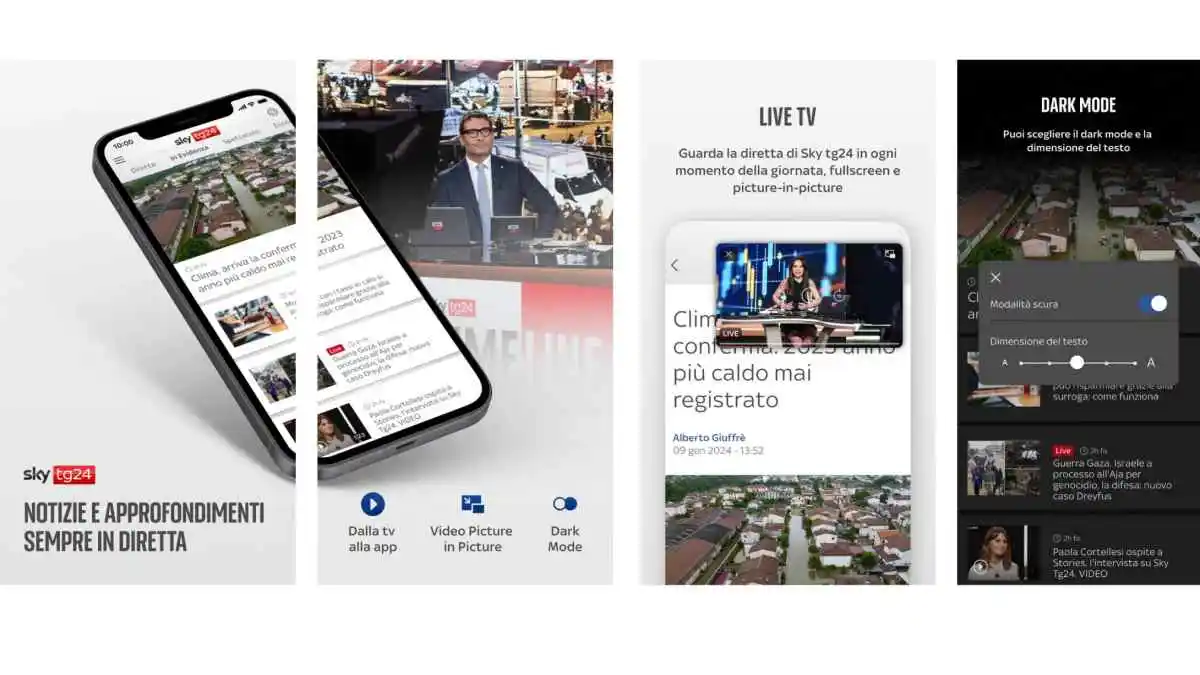 Foto - Sky TG24, nuova App per notizie e Dirette Live su App Store e Play Store