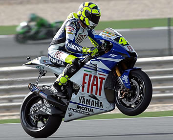 Immagine di Maxispot con il trucco durante la MotoGp su Italia 1: il riquadro