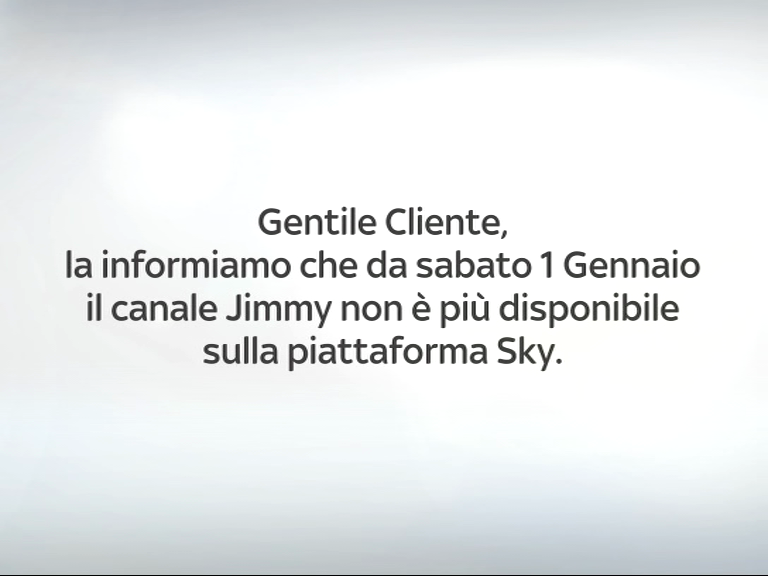 Lo storico ''Jimmy'' dopo 14 anni ha cessato le trasmissioni su Sky