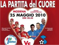 La Partita del Cuore 2010: Nazionale Cantanti vs Telethon - diretta Rai Uno