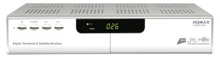 Mediasat presenta il nuovo Humax COMBO 9000 CI DTT MHP & SAT MHP con tessera Tivùsat inclusa.
