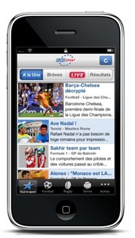 Immagine di Eurosport lancia un&#039;applicazione gratuita per iPhone sulle notizie sportive