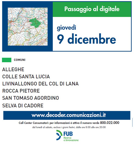Immagine nel testo correlata a: Switch off Nord Italia, le operazioni di oggi - giovedì 9 dicembre