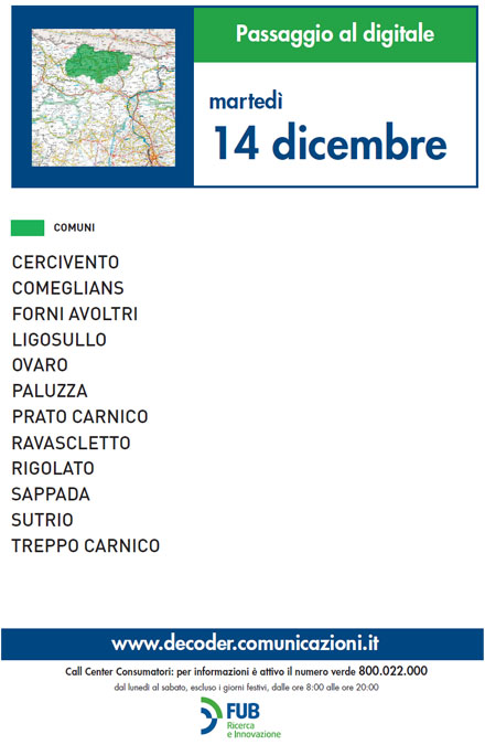 Immagine nel testo correlata a: Switch off Nord Italia, le operazioni di oggi - martedì 14 dicembre