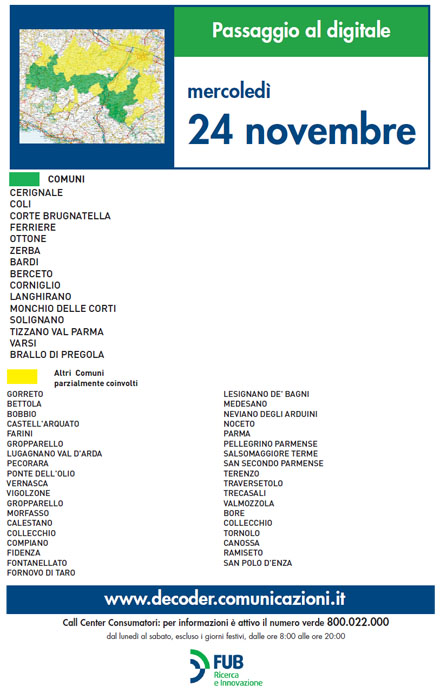 Immagine nel testo correlata a: Switch off Nord Italia, le operazioni di oggi - mercoledì 24 novembre
