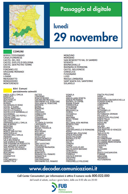 Immagine nel testo correlata a: Switch off Nord Italia, si inizia a fare sul serio in Emilia Romagna e in Veneto