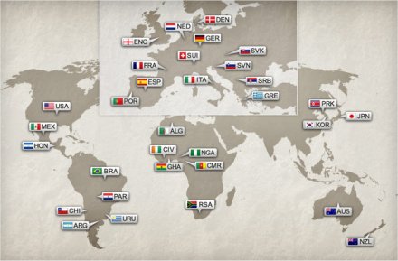 Fifa World Cup 2010 - Sorteggio: diretta su RAI Due e SKY Sport (in HD)