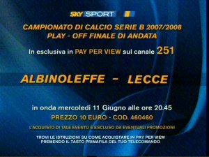 Immagine di Serie B, Playoff Finale di andata Albinoleffe v Lecce in diretta su SKY Sport