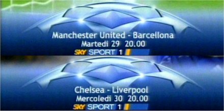 Sky Sport - i telecronisti del ritorno delle semifinali di Champions