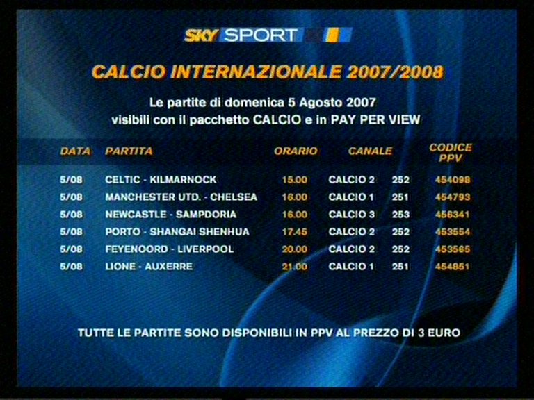 Visualizza: Il calcio su Primafila Sky domani costa 3 euro? Pare di no... su Digital-News.it Immagine di Il calcio su Primafila Sky domani costa 3 euro? Pare di no...