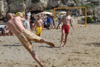 Immagine di Wind, Vucinic in gol insieme ad Aldo Giovanni e Giacomo