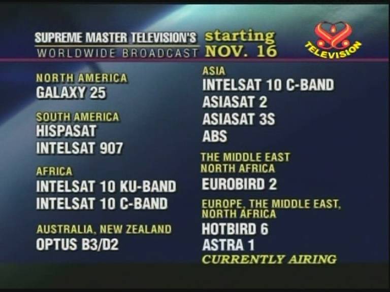 Immagine di Supreme Master TV nel mondo