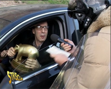 Roberto Benigni e il Tapiro