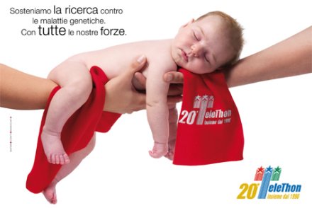 Telethon: al via sulle reti Rai la 20esima edizione della maratona tv solidale