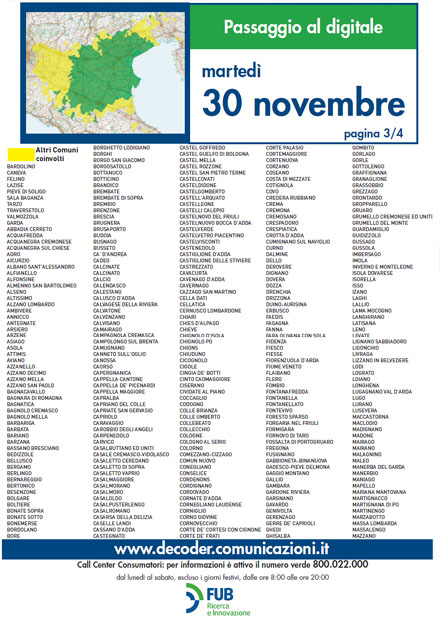Immagine nel testo correlata a: Switch off Nord Italia - E il grande giorno del Nord Est e finalmente arrivato