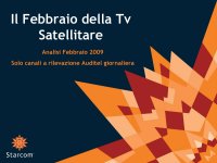 Gli ascolti della Tv Satellitare - Febbraio