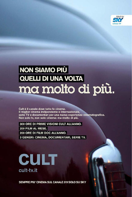 Immagine di Cult (ch. 319 di Sky): al via la campagna stampa per la nuova stagione - Scopri su Sky Italia