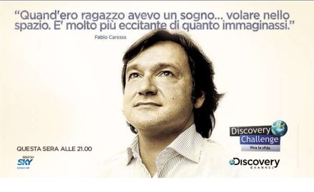 Immagine di Fabio Caressa (Sky) diventa astronauta con &#039;Vivi la sfida&#039; su Discovery Channel