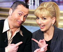 Milly Carlucci con Paolo Belli