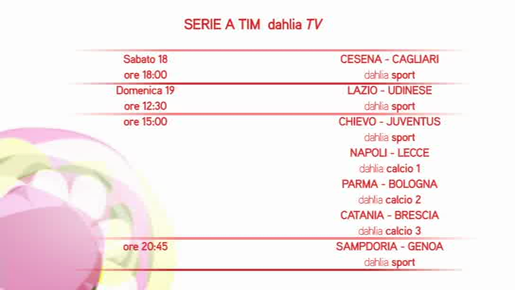 Serie A su Dahlia - In anteprima i telecronisti della 17a giornata