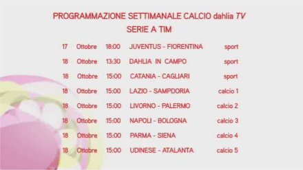 Dahlia Calcio Serie A - in anteprima i telecronisti della 8a giornata Dahlia Calcio Serie A - in anteprima i telecronisti della 8a giornata