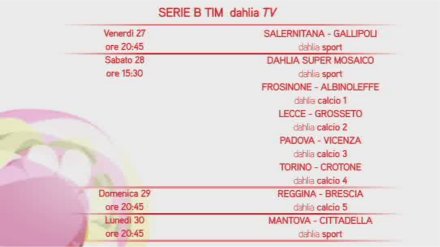 Dahlia Serie B - in anteprima i telecronisti della 15a giornata e Supermosaico Dahlia Serie B - in anteprima i telecronisti della 15a giornata e Supermosaico