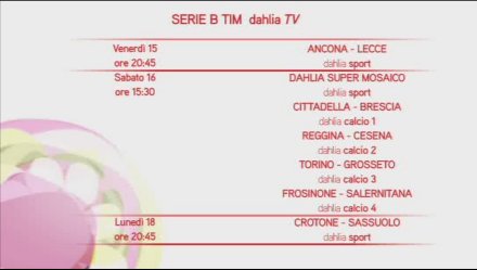 Dahlia Serie B - in anteprima i telecronisti della 22a giornata e Supermosaico Dahlia Serie B - in anteprima i telecronisti della 22a giornata e Supermosaico