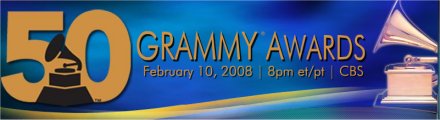 50° Grammy Awards, in diretta esclusiva su Music Box (SKY) Immagine nel testo correlata a: 50 Grammy Awards, in diretta esclusiva su Music Box (SKY)