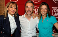 Da sinistra, Alessandra Graziottin, Linus e Margherita Granbassi