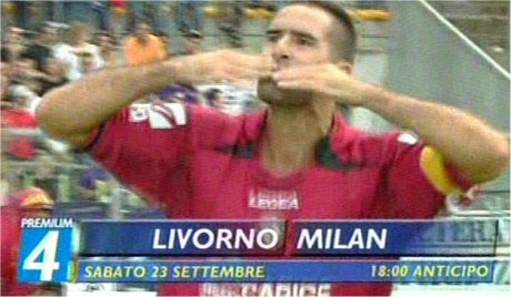4° Giornata: incontri e telecronisti Mediaset Premium Livorno-Milan
