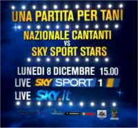 Immagine di Nazionale Cantanti vs SKY Sport Stars: match benefico live SKY Sport 1 e Sky.it