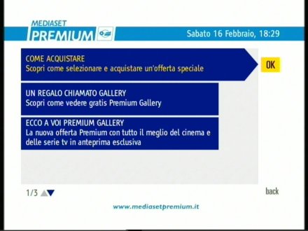 Immagine di La nuova guida interattiva di Mediaset Premium Gallery