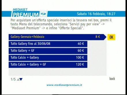 Immagine di La nuova guida interattiva di Mediaset Premium Gallery