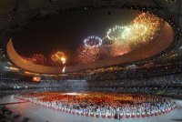 Immagine di Forse truccate le immagini tv della cerimonia di apertura a Pechino