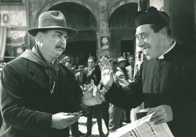 Tatti Sanguineti su Rete4 rilegge un ciclo di film il mito di Don Camillo