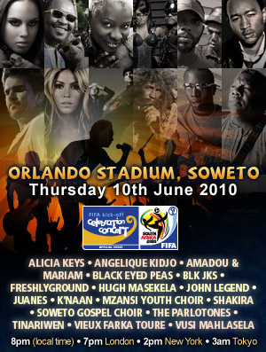 FIFA World Cup� Kick-off Celebration, in diretta nelle tv di tutta Europa