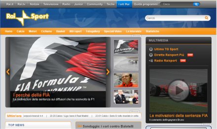 Rai Sport presenta il suo nuovo sito web dai contenuti multimediali Immagine nel testo correlata a: Rai Sport presenta il suo nuovo sito web dai contenuti multimediali