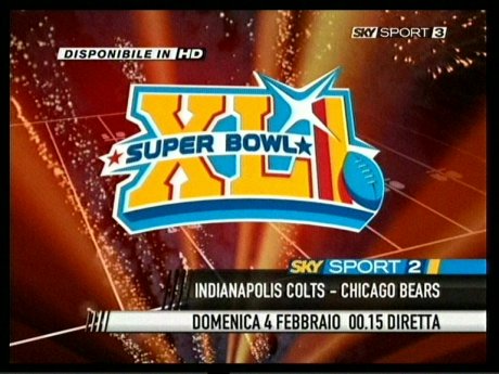 Superbowl 2007 su SKY