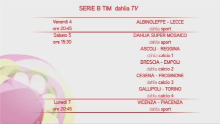 Dahlia Serie B - in anteprima i telecronisti della 17a giornata e Supermosaico