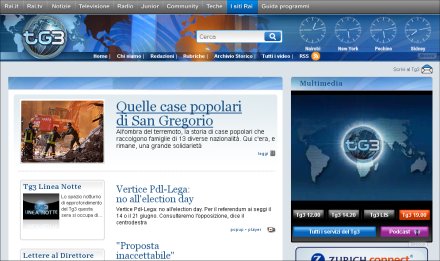 Il Tg3 lancia il suo nuovo sito online con collegamenti a Facebook e Youtube Nuovo Sito TG3