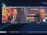 Ranieri: ''A Roma non vi guardano più'', Sky: ''Siamo dalla parte dei tifosi''